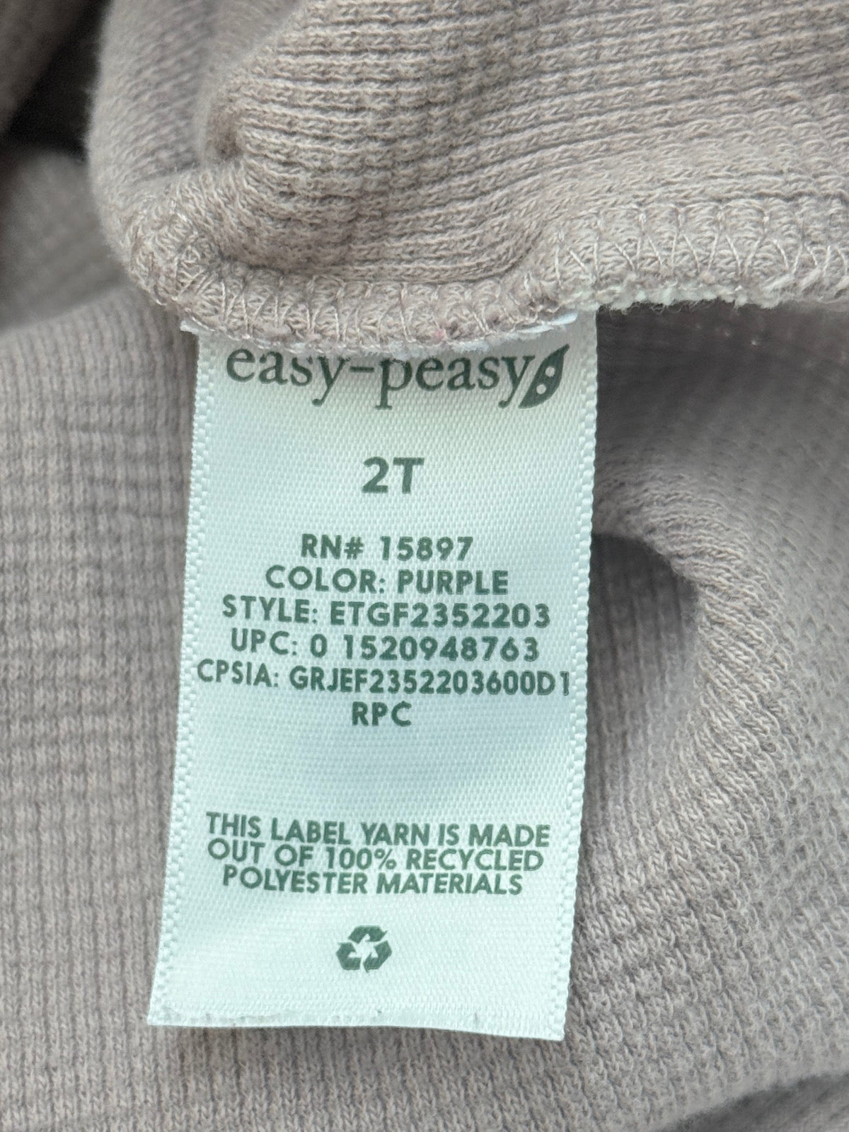 Easy Peasy Waffle Knit Ruffle Top 2T