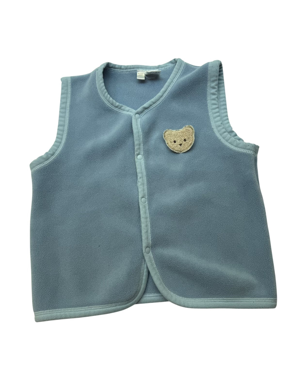 Turbo Dino Blue Fleece Vest Size 4