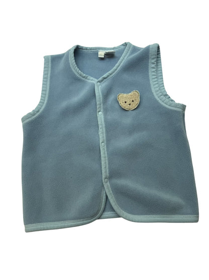 Turbo Dino Blue Fleece Vest Size 4