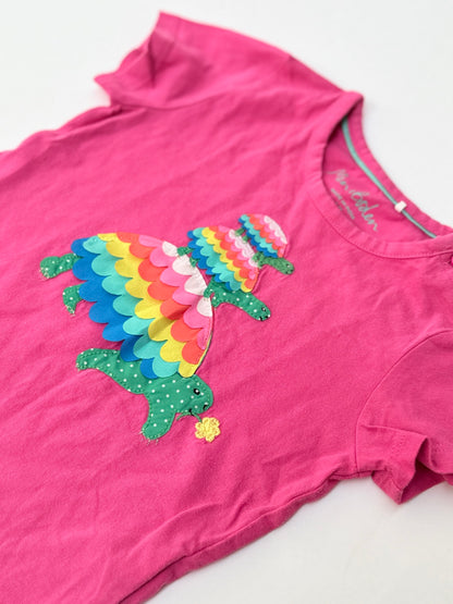 Mini Boden Rainbow Turtle T-Shirt 2-3Y