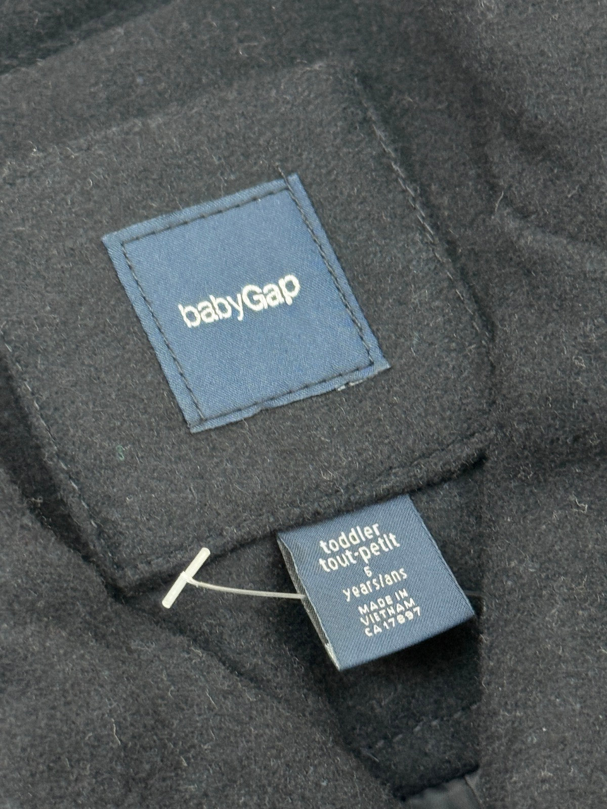 babyGap Black Wool Blend Jacket Size 5