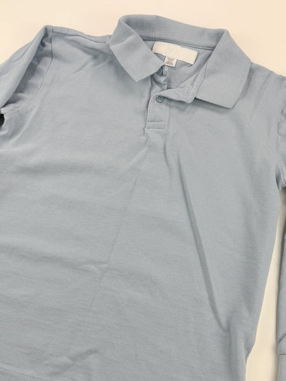 Zara Light Blue Long Sleeve Polo Size 8-9Y