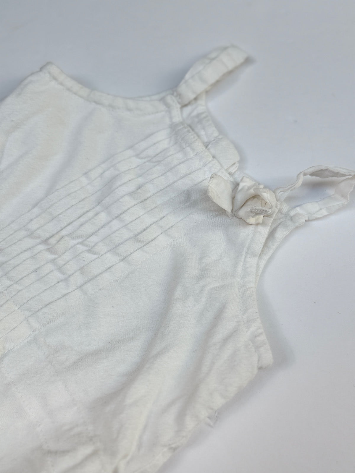 Baby Gap White Pintuck Bodysuit 12-18M