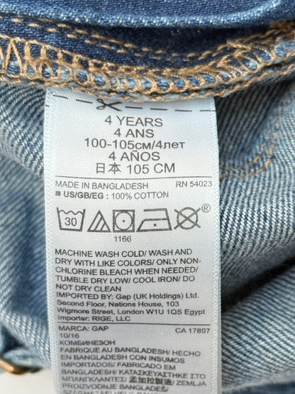 Baby Gap Denim Shortalls Overalls Size 4T