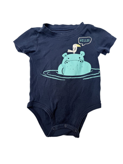 Carter's Hippo Bodysuit 12 Months