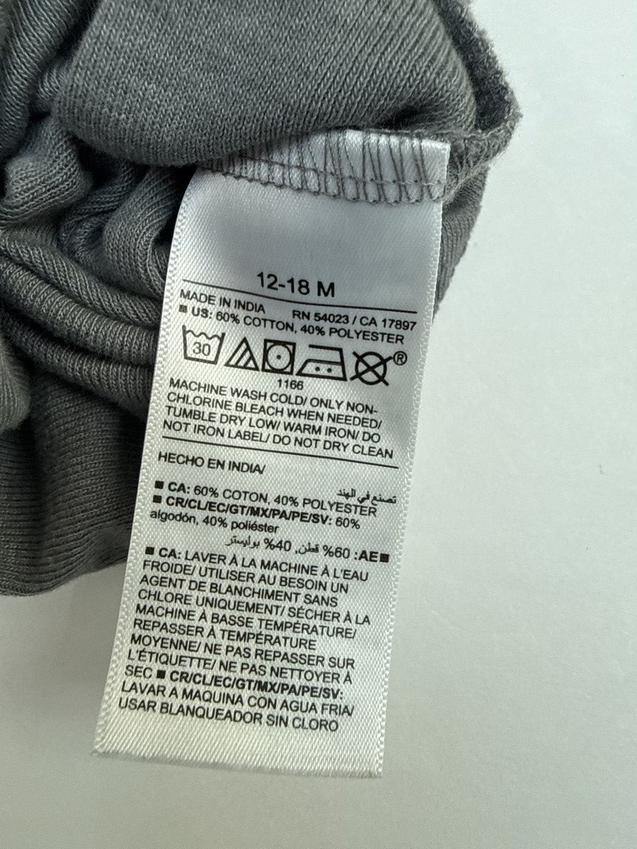 Old Navy Gray Bodysuit 12-18M