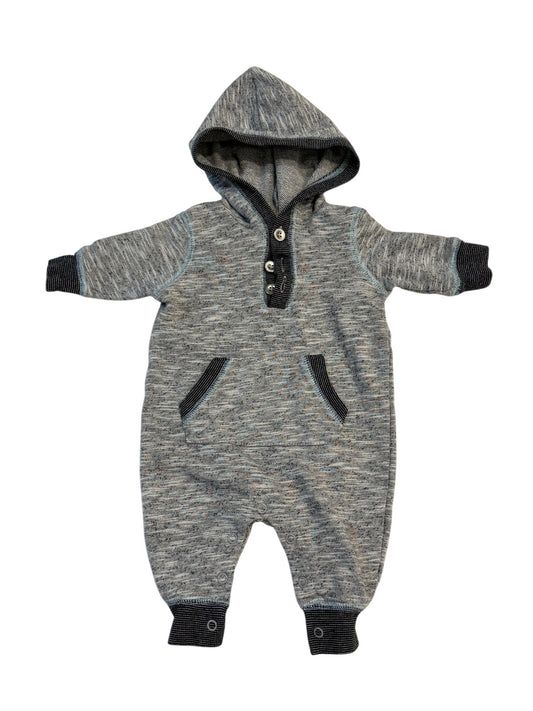 George Gray Hooded Romper 0-3M