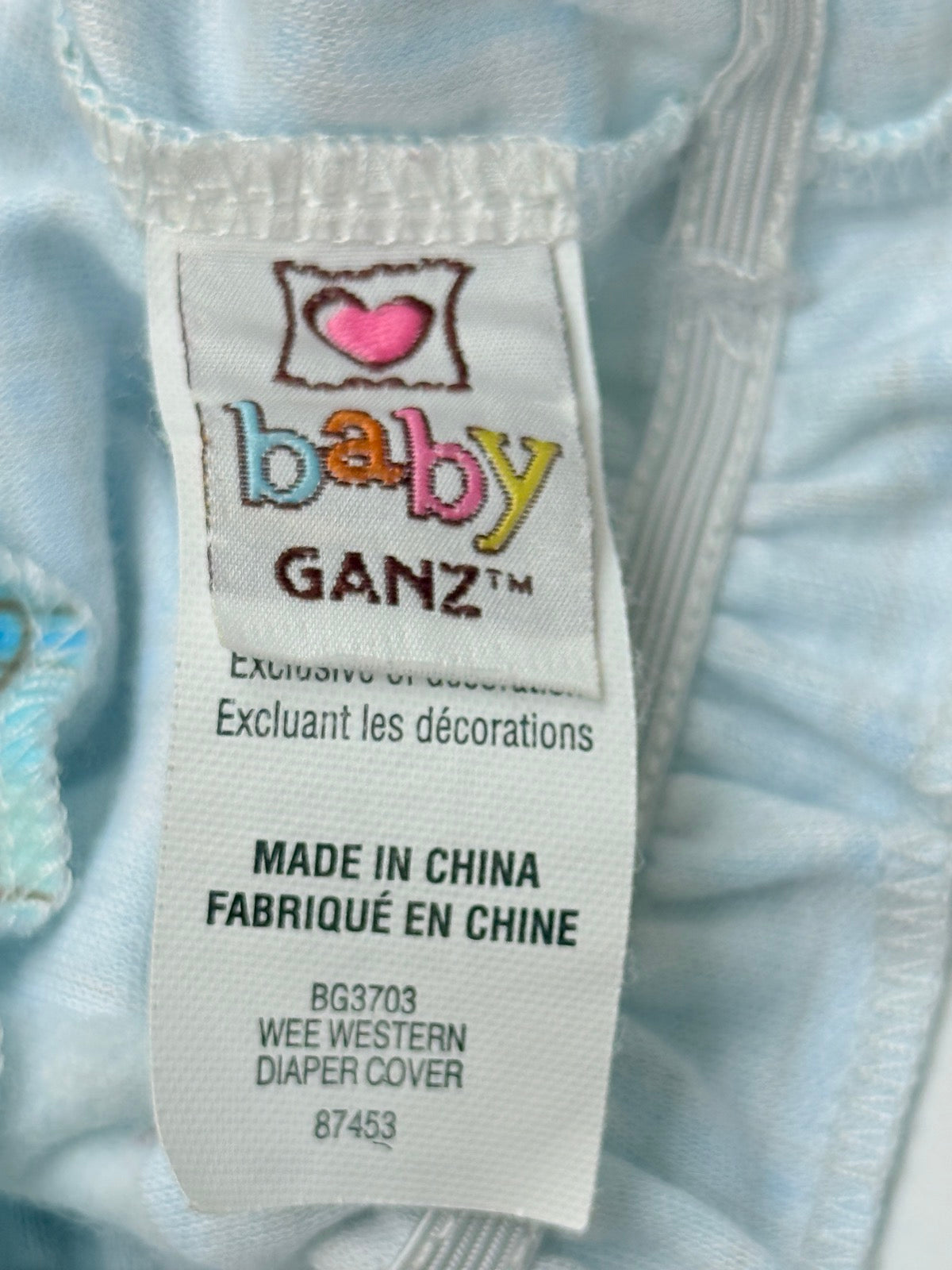 Baby Ganz Wee Western Diaper Cover 0-6M