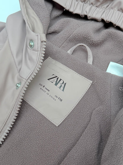 Zara Hooded Parka Jacket Girls 6 Years
