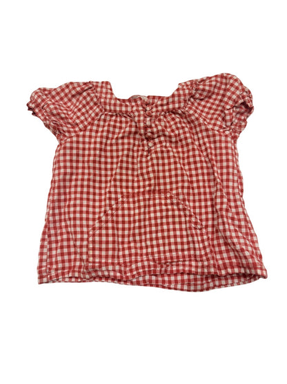H&M Red Gingham Blouse Size 4T