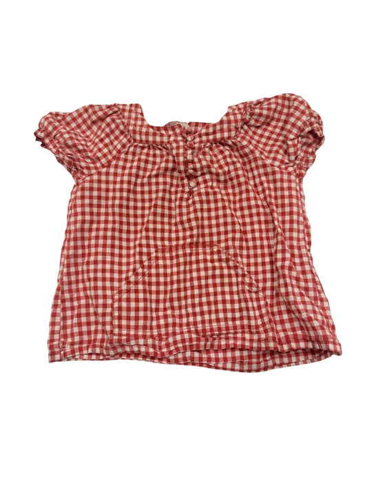 H&M Red Gingham Blouse Size 4T