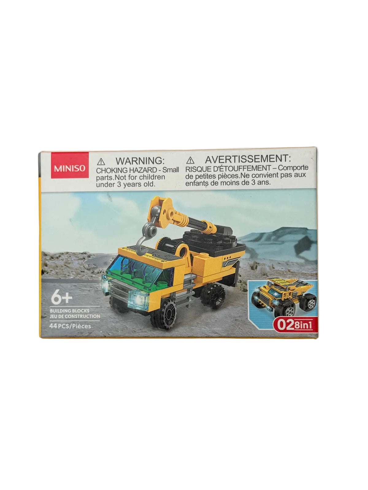 Miniso 8-in-1 Construction Truck Crane Blocks 44pc