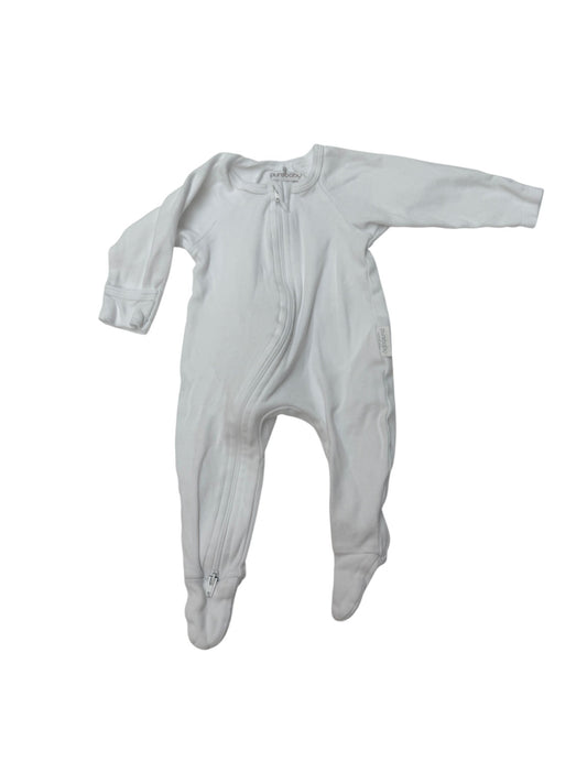 Purebaby Organic Cotton Zip Sleeper 0-3M