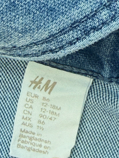 H&M Denim Overalls 12-18M