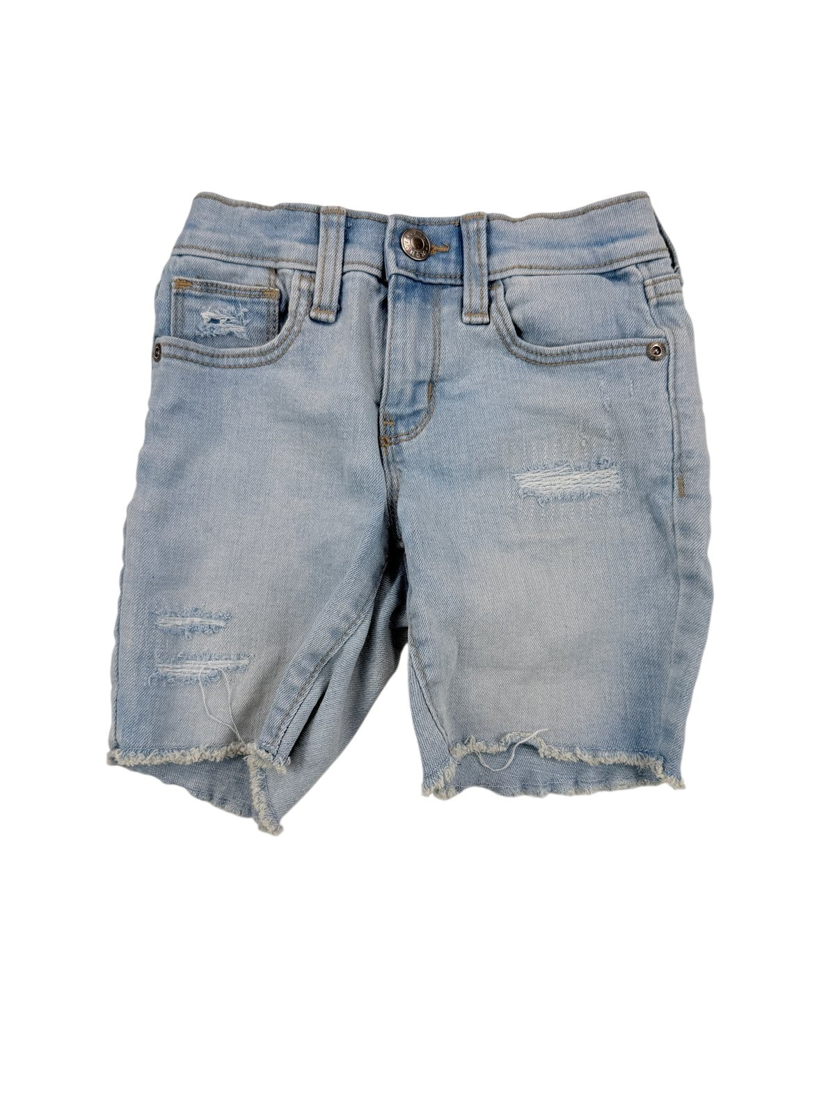 Old Navy Light Wash Distressed Denim Shorts 4T