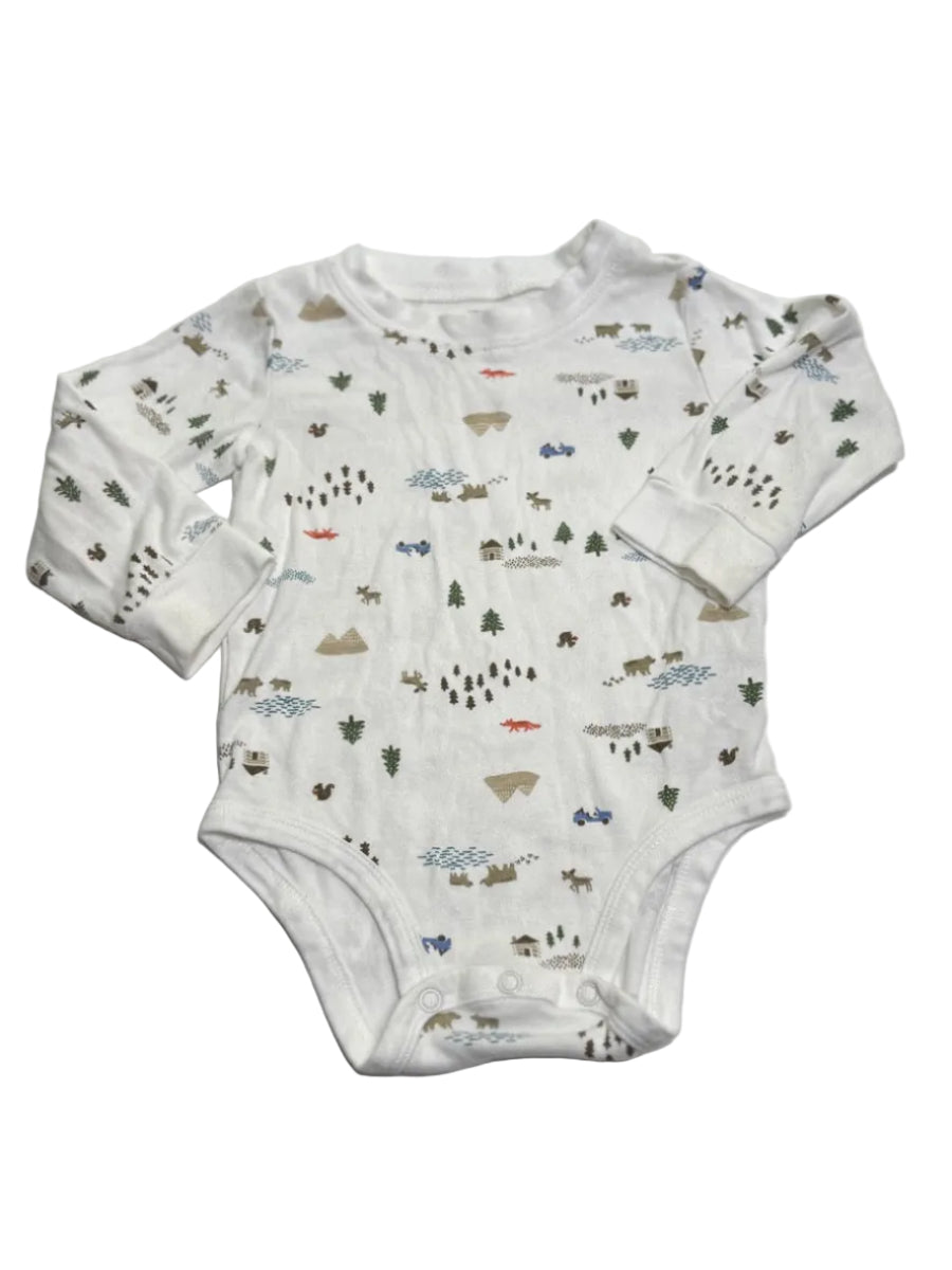 Carter's Woodland Print Long Sleeve Bodysuit 18m