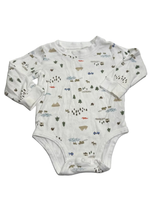 Carter's Woodland Print Long Sleeve Bodysuit 18m