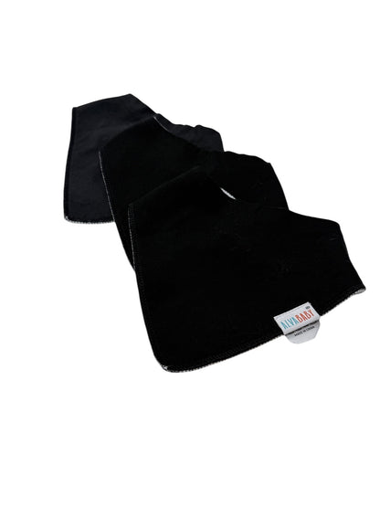 AlvaBaby Black Bandana Bib Snap Closure
