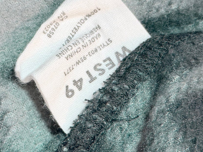West Forty Nine Gray Plaid Fleece Jacket 7/8