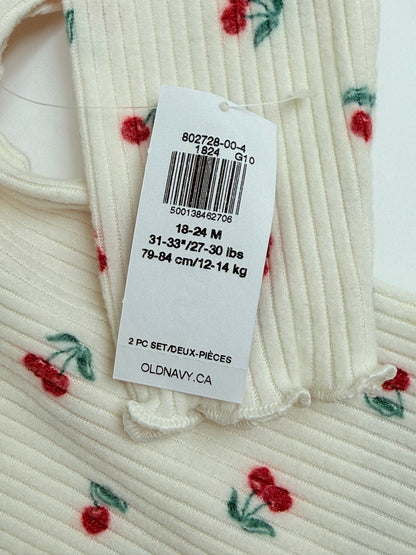 Old Navy Cherry Print 2-Piece Set 18-24M