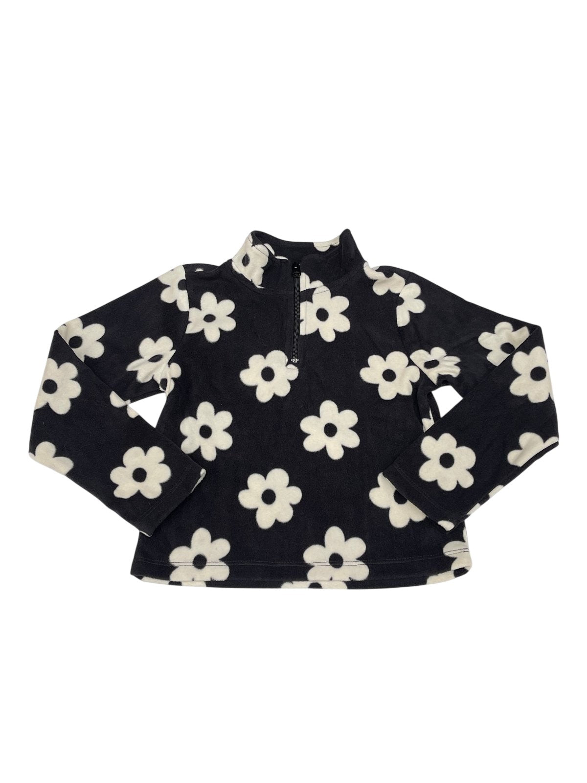 Place Floral Fleece Quarter-Zip Sweatshirt Size 5/6
