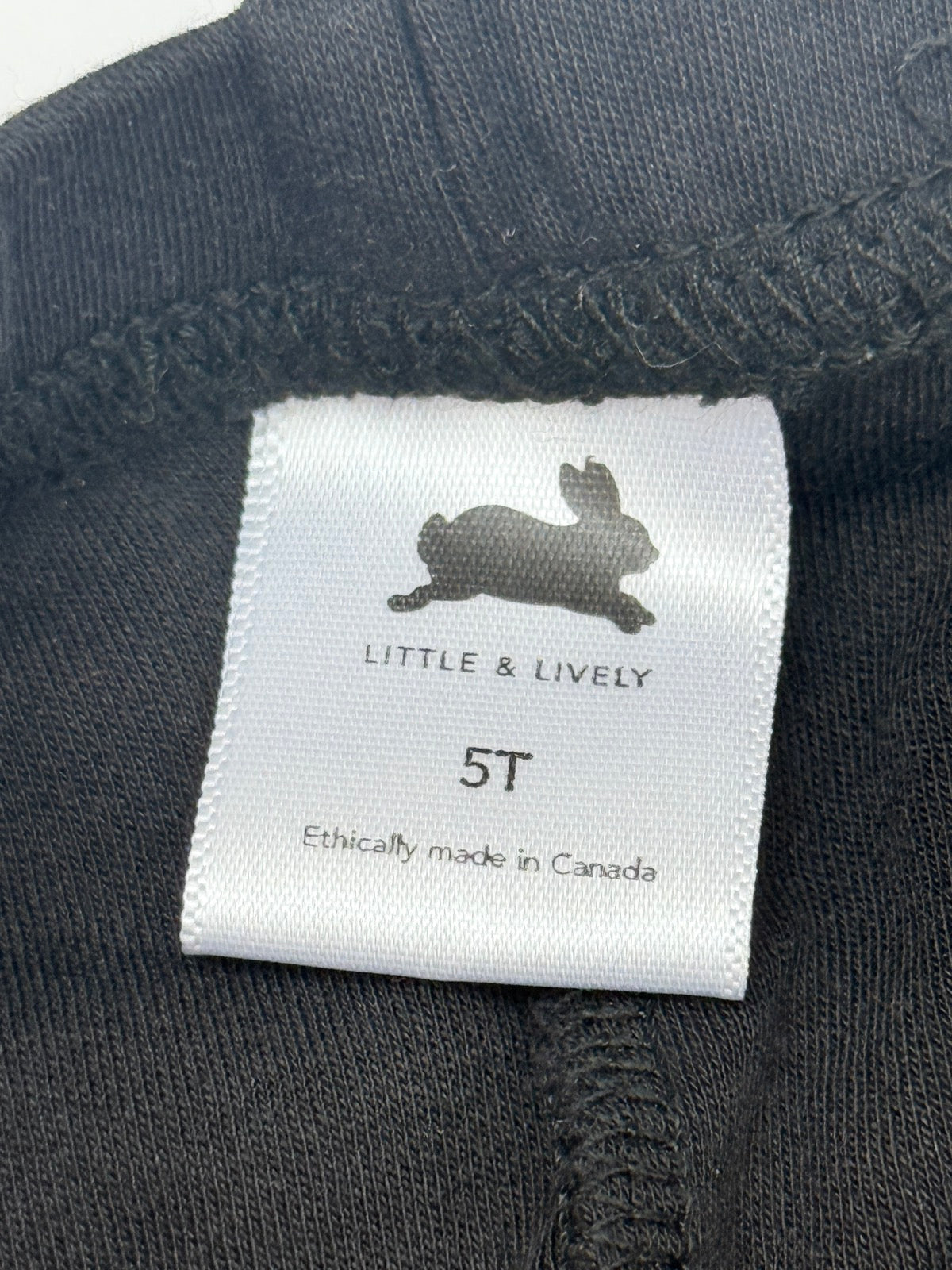 Little & Lively Black Leggings 5T