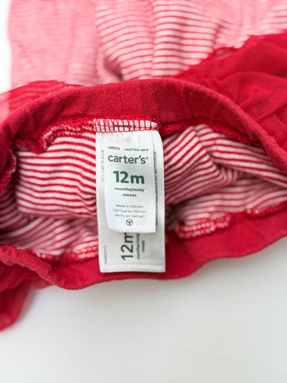 Carter's Striped Legging with Tutu Skirt 12M