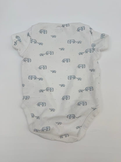 Next Elephant Print Bodysuit Size 3M