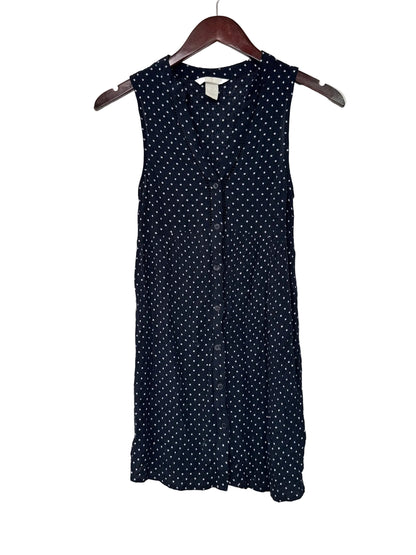 H&M Mama Navy Polka Dot Dress Size S