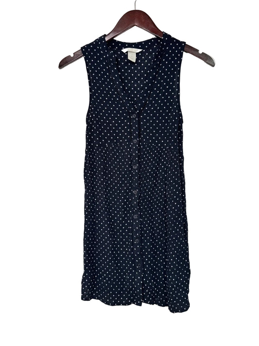 H&M Mama Navy Polka Dot Dress Size S