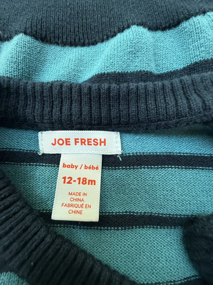 Joe Fresh Striped Bear Sweater 12-18m