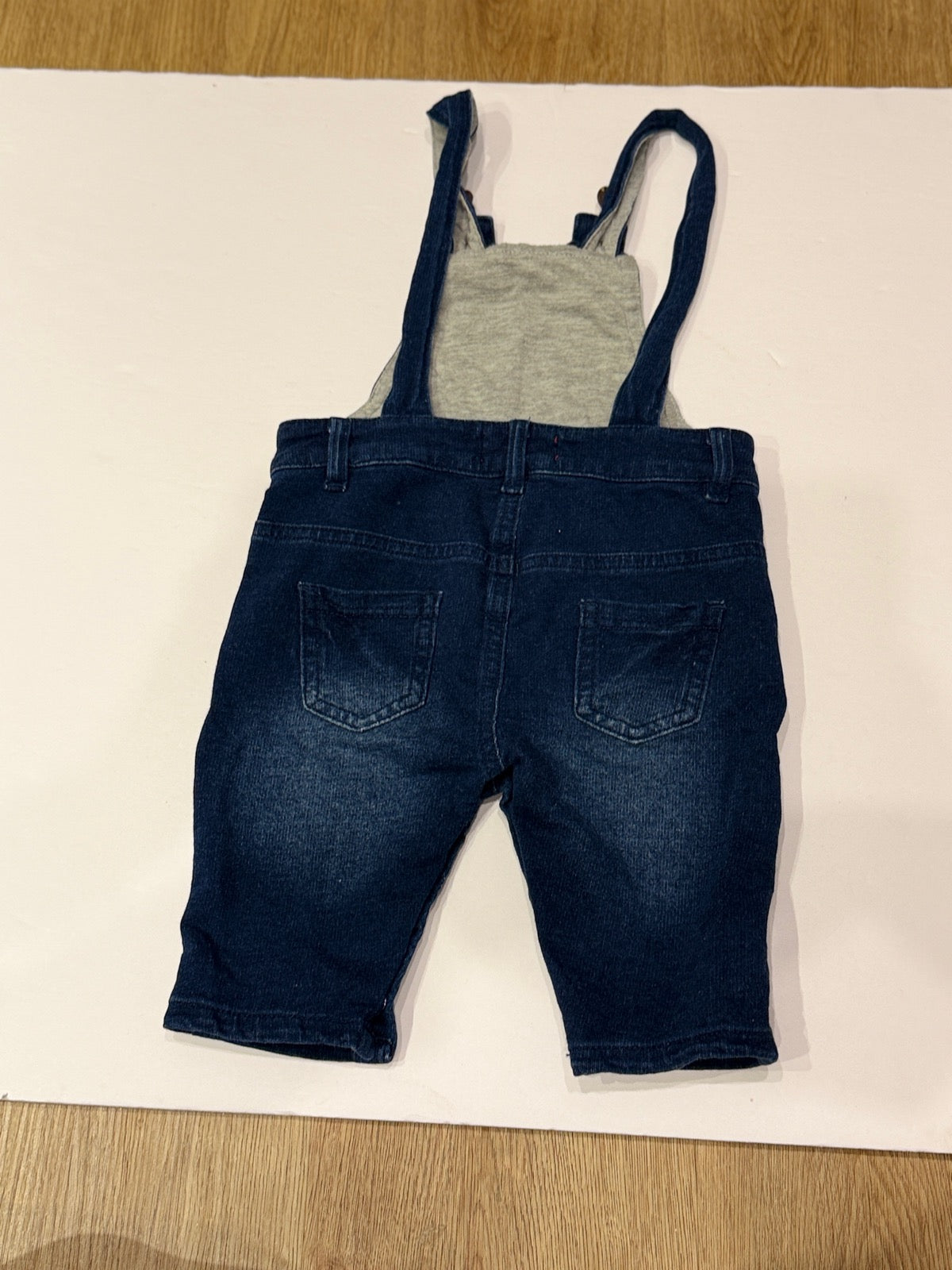 Me & Henry Denim Overalls 6/12M