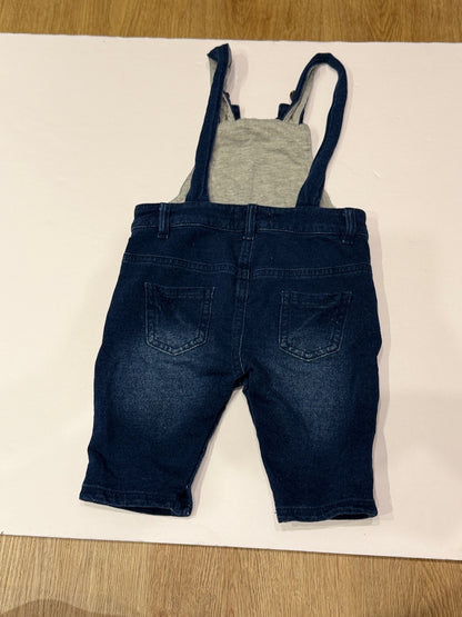 Me & Henry Denim Overalls 6/12M