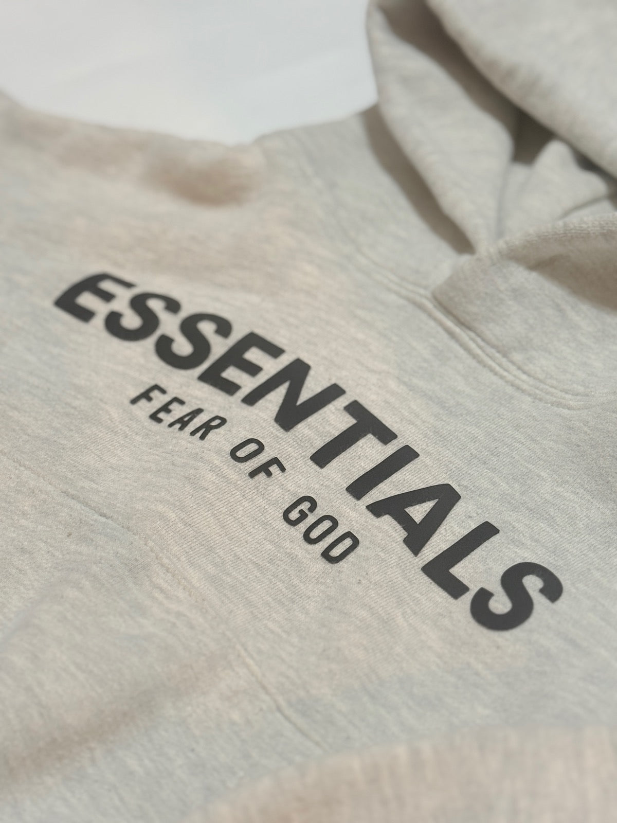 Fear of God Essentials Oatmeal Hoodie XS 4/5