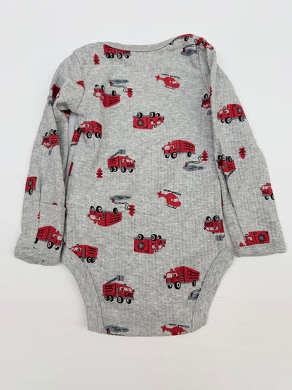 Carter's Fire Truck Print Bodysuit 3M