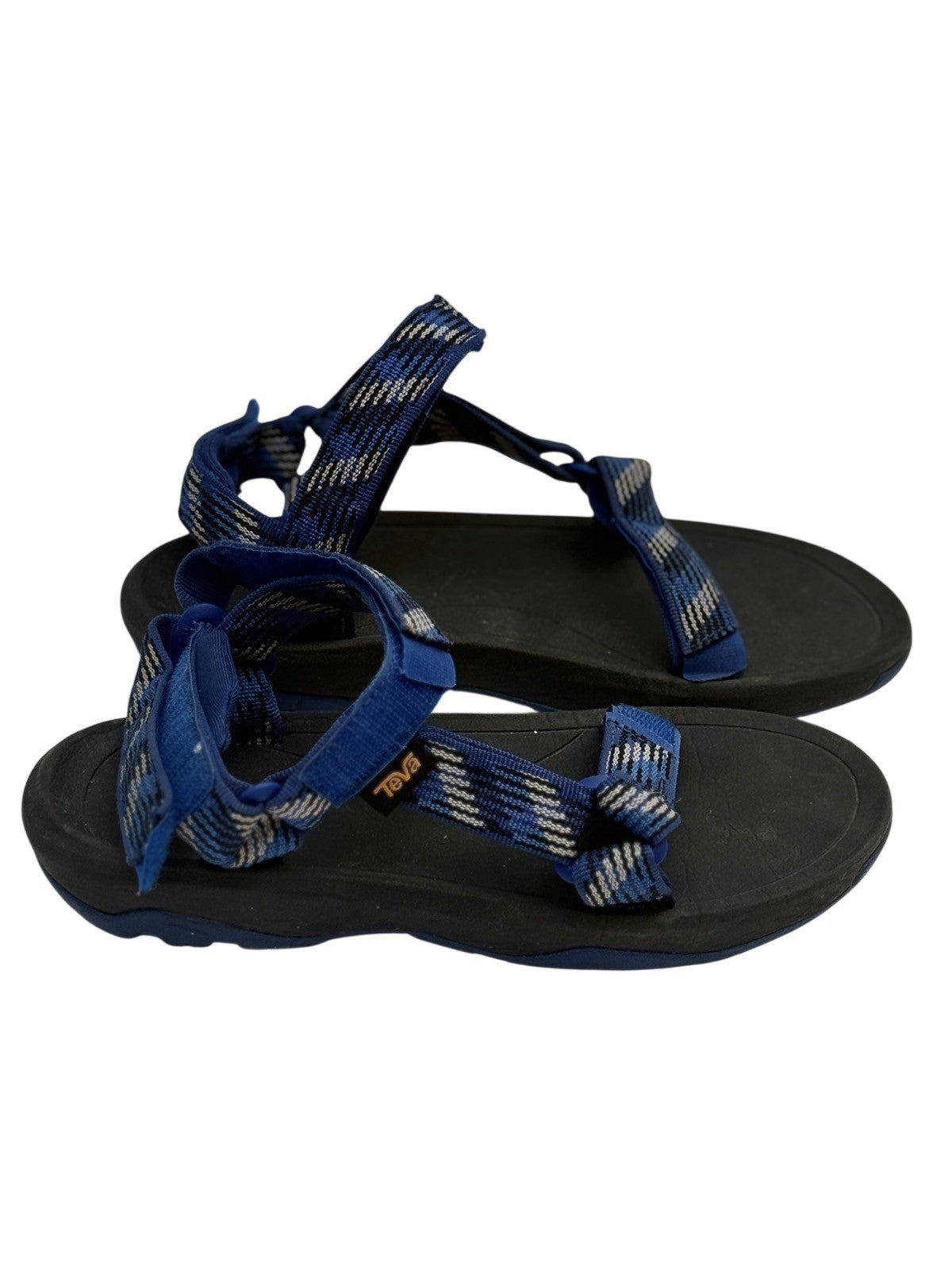 Teva Hurricane Sandals Blue Plaid Kids Size US4