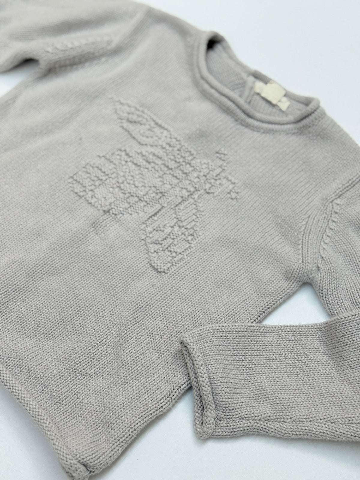 Burt's Bees Kids Gray Knit Sweater 4T