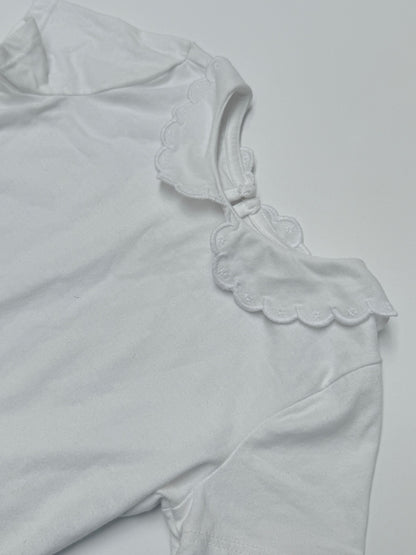 OshKosh White Peter Pan Collar Tee 5T