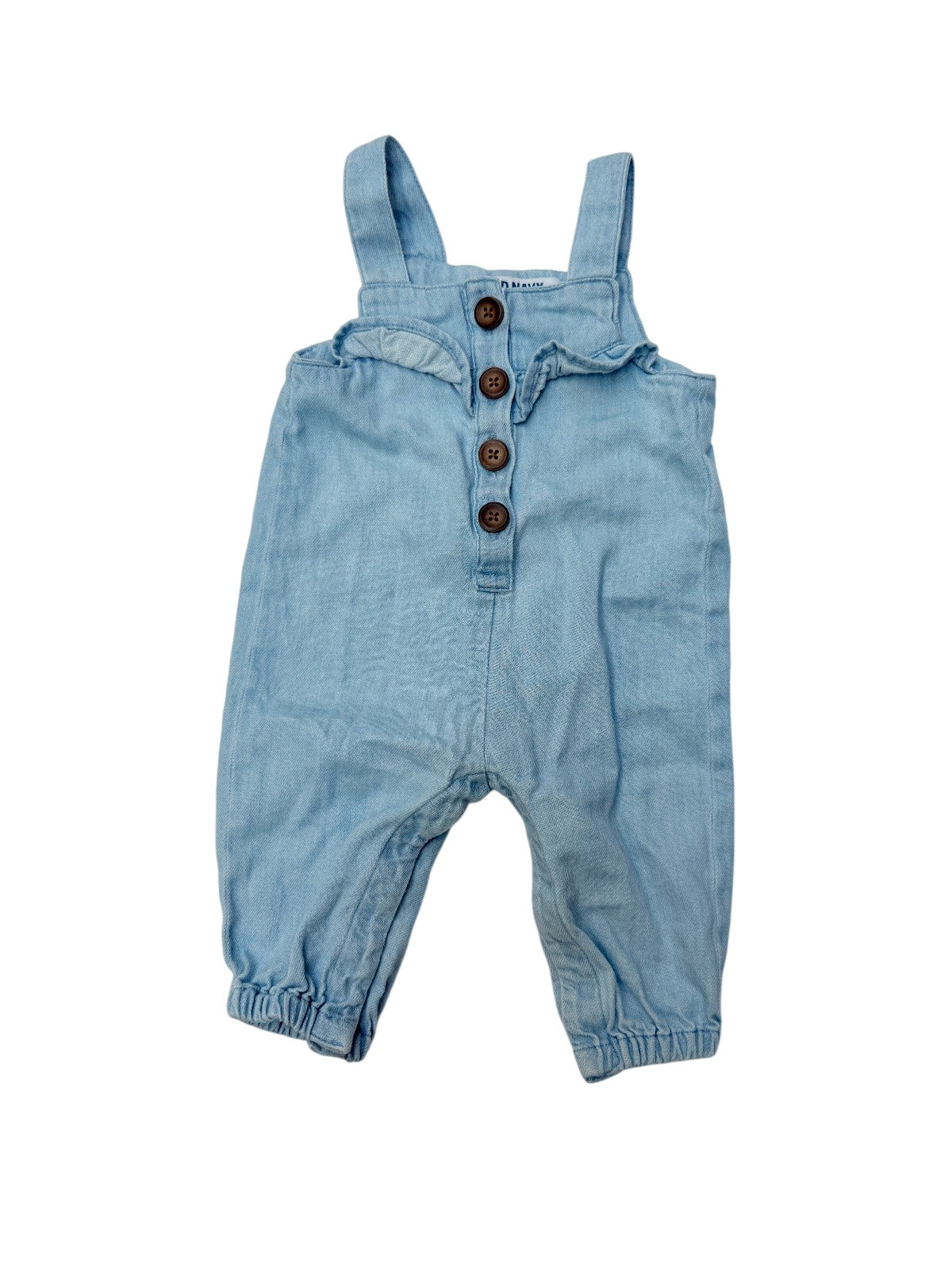 Old Navy Light Wash Denim Overalls 3-6M