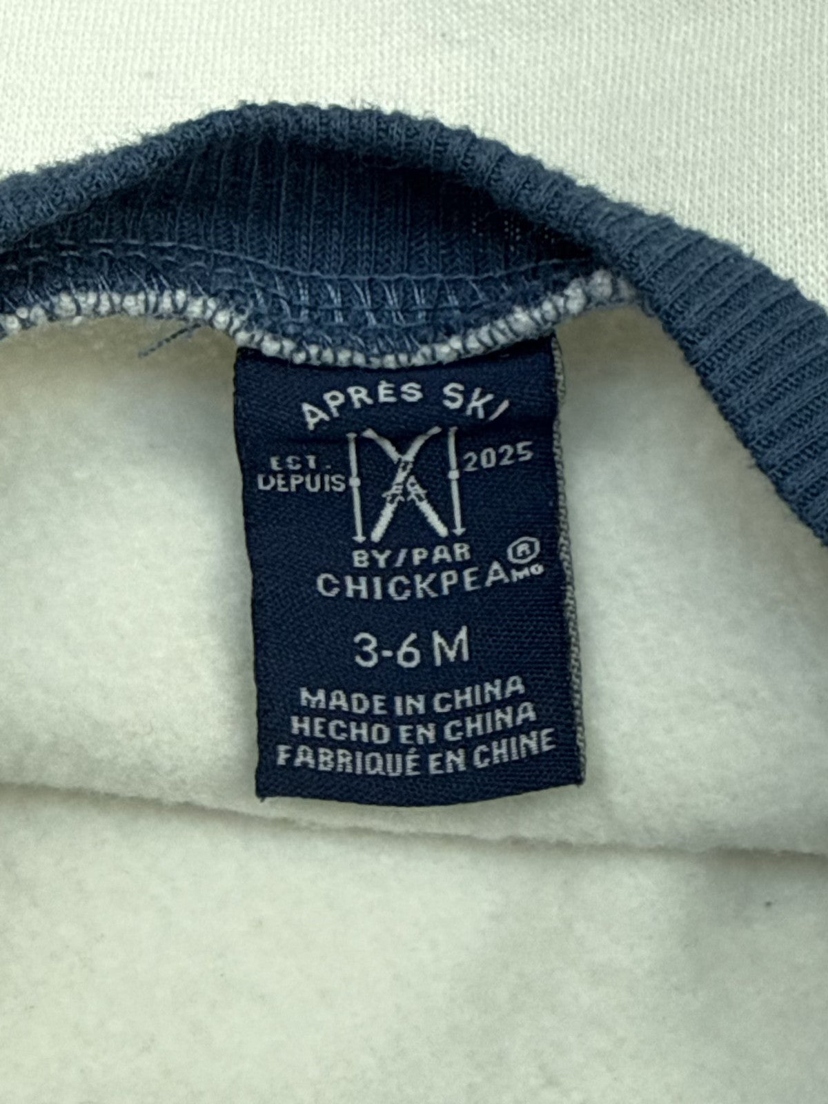 Chickpea Après Ski Club Sweatshirt 3-6M