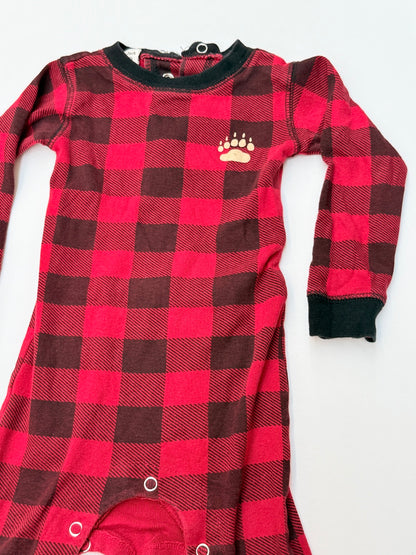 🎄 Flap Jack Buffalo Plaid Bear Cheeks Sleeper 18mo