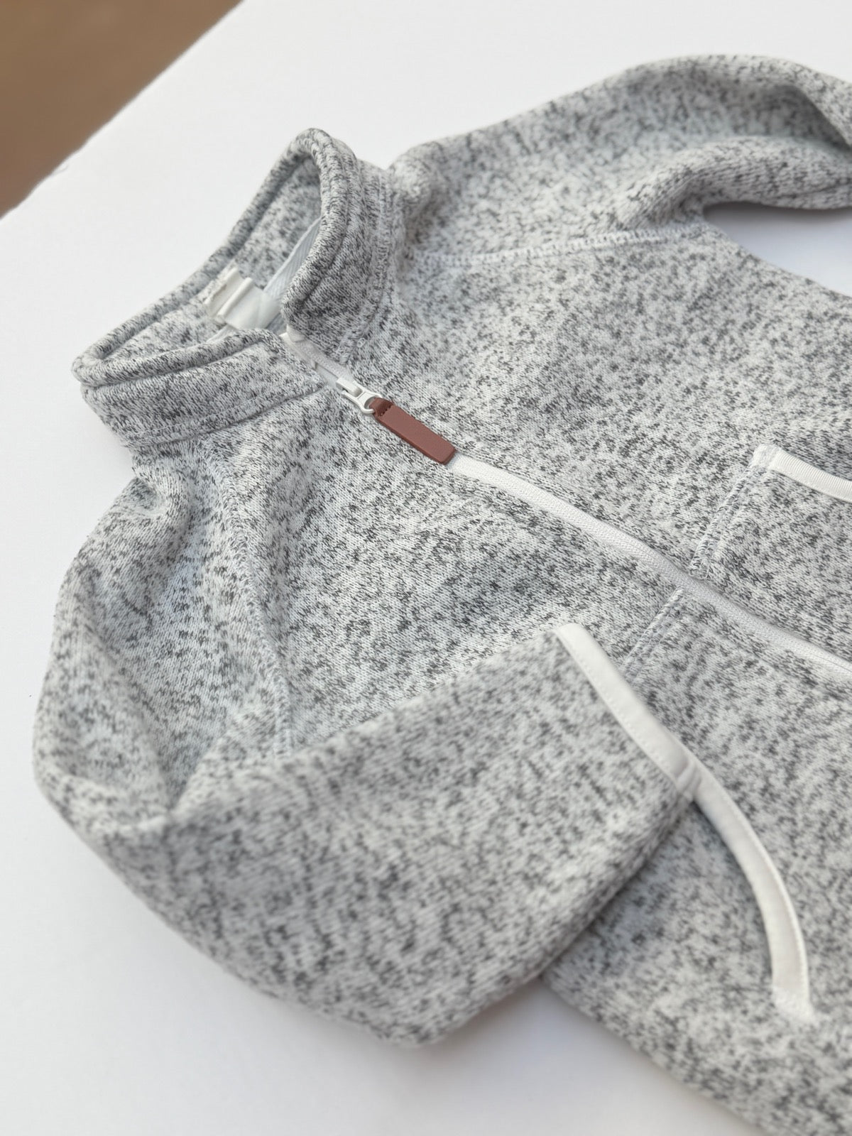 H&M Gray Zip-Up Fleece Hoodie 18M