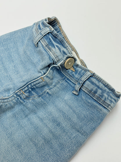 Zara Cropped Wide-Leg Raw Hem Jeans 4-5Y
