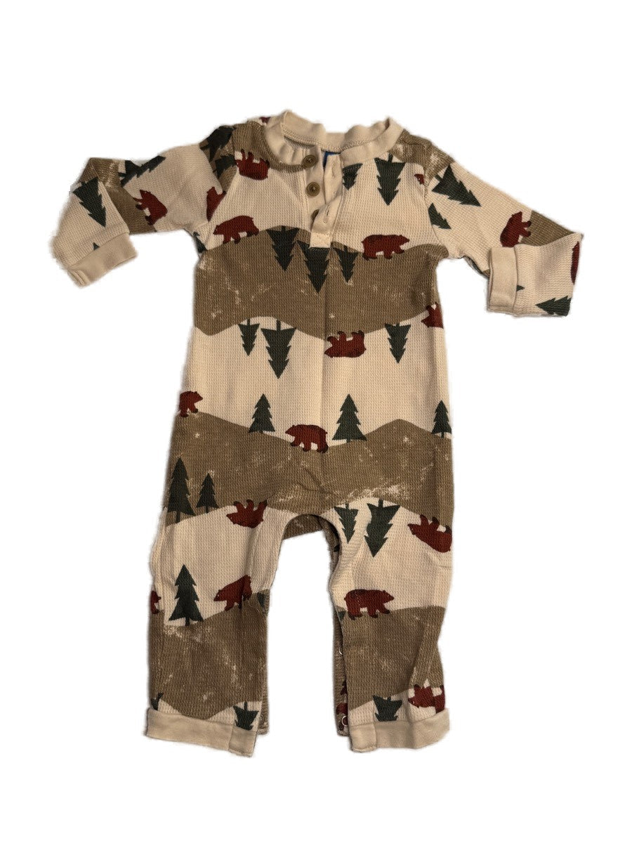 Old Navy Bear Print Romper 6-12M