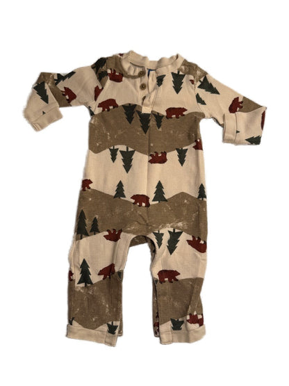 Old Navy Bear Print Romper 6-12M