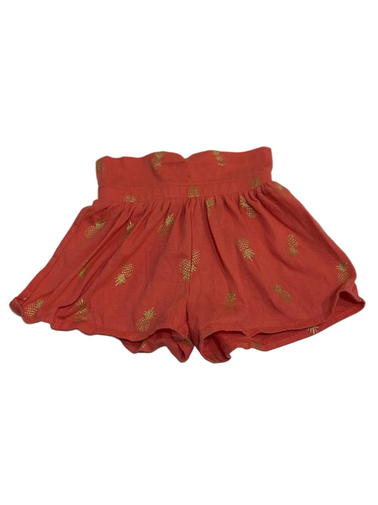 Old Navy Coral Pineapple Shorts 18-24M