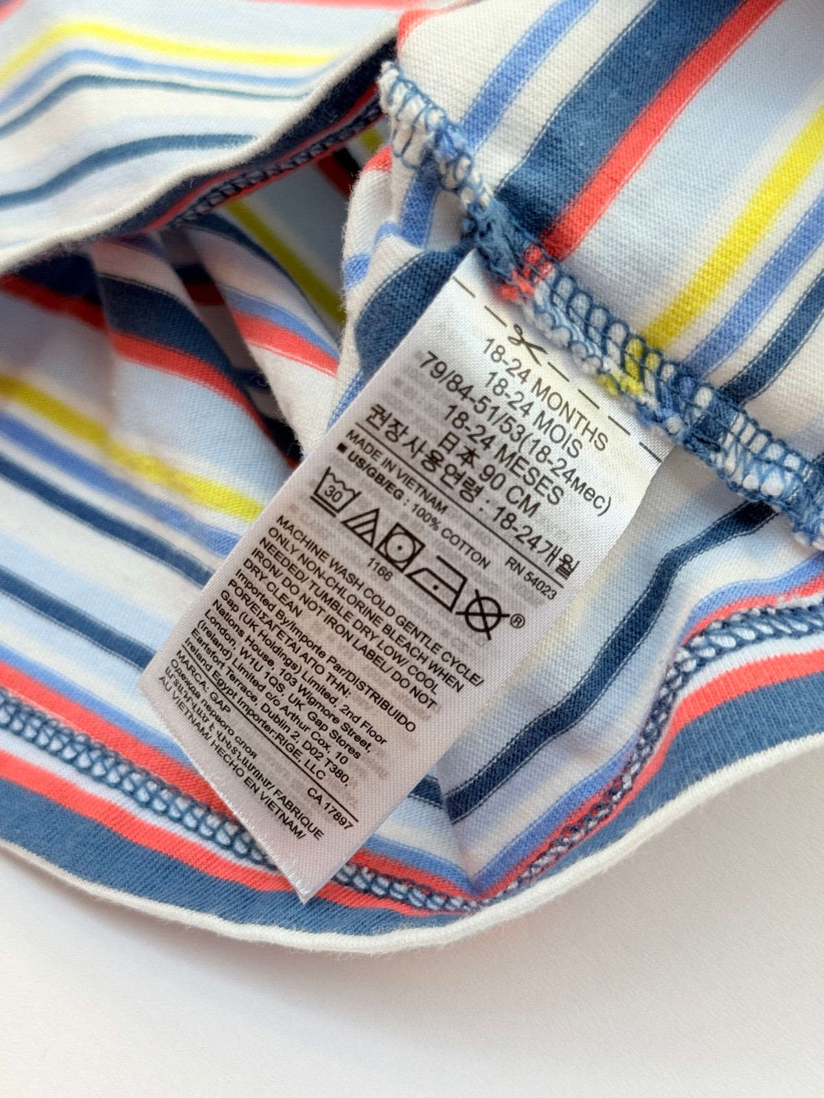Gap Striped Pocket T-Shirt 18-24m