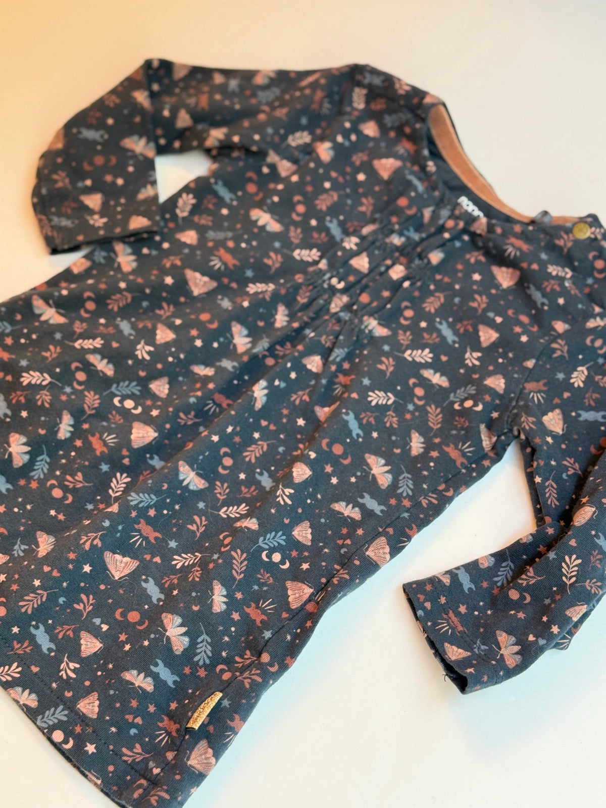 Noppies Dark Floral Dress Size 4-6m