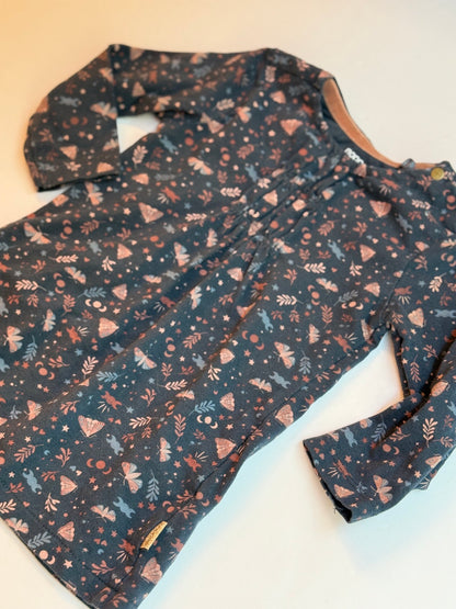 Noppies Dark Floral Dress Size 4-6m