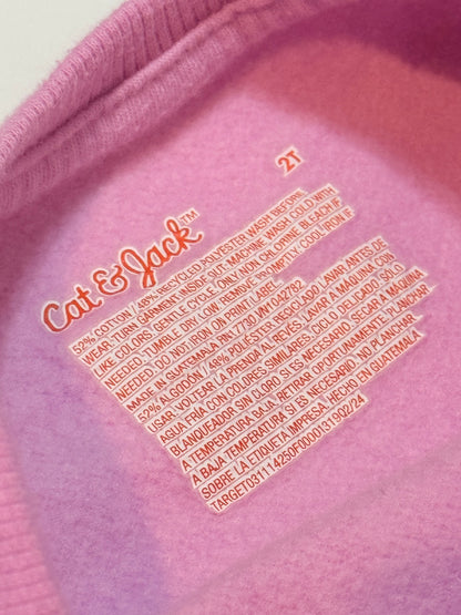 Cat & Jack Pink Dinosaur Sweatshirt 2T